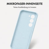 Xiaomi Redmi 15 4G / 5G Silicone Pro Silikon Hülle Wolkenblau – Detailansicht 4
