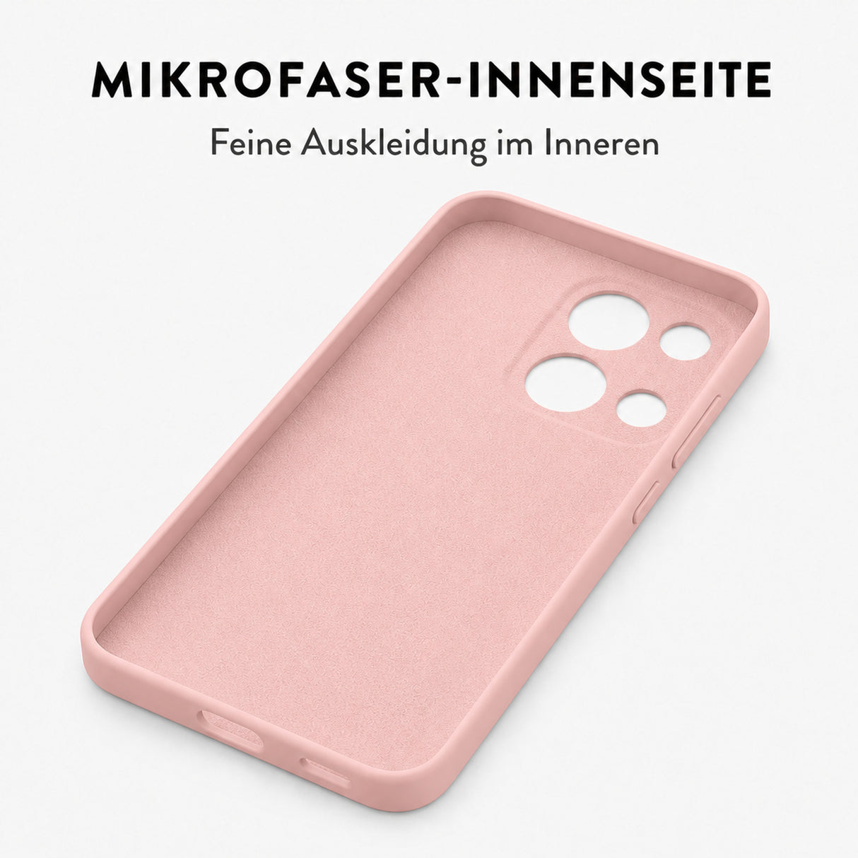 Xiaomi Redmi 15C Silicone Pro Silikon Hülle Altrosa – Detailansicht 4