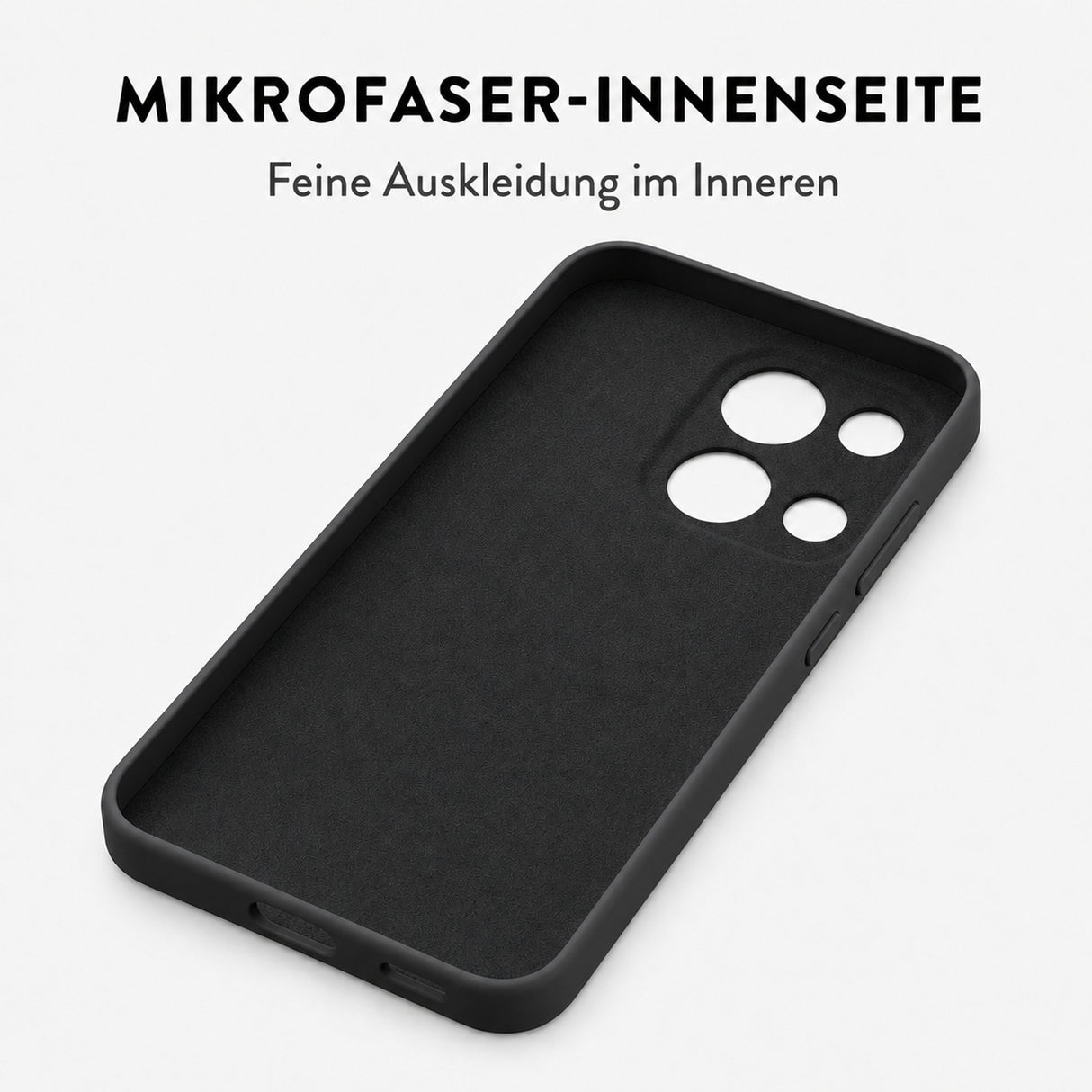 Xiaomi Redmi 15C Silicone Pro Silikon Hülle Schwarz – Detailansicht 4