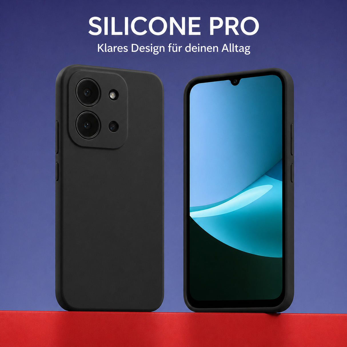Xiaomi Redmi 15C Silicone Pro Silikon Hülle Schwarz – Detailansicht 5