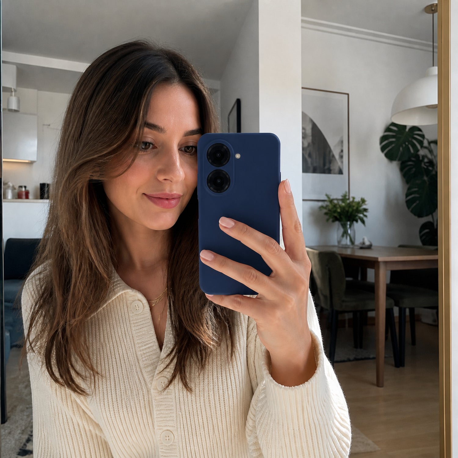 Xiaomi Redmi A5 Silicone Pro Silikon Hülle Marineblau – Detailansicht 6
