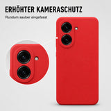 Xiaomi Redmi A5 Silicone Pro Silikon Hülle Rot – Detailansicht 2