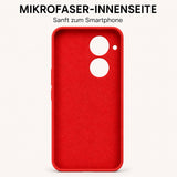 Xiaomi Redmi A5 Silicone Pro Silikon Hülle Rot – Detailansicht 4