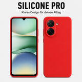 Xiaomi Redmi A5 Silicone Pro Silikon Hülle Rot – Detailansicht 5