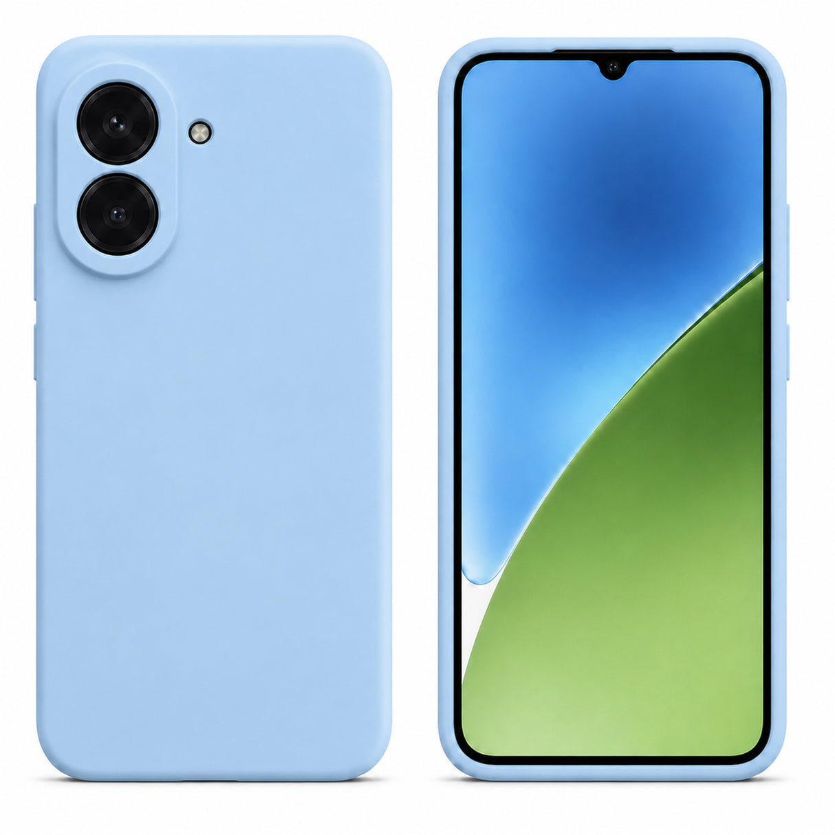Xiaomi Redmi A5 Silicone Pro Silikon Hülle in Wolkenblau – Produktansicht