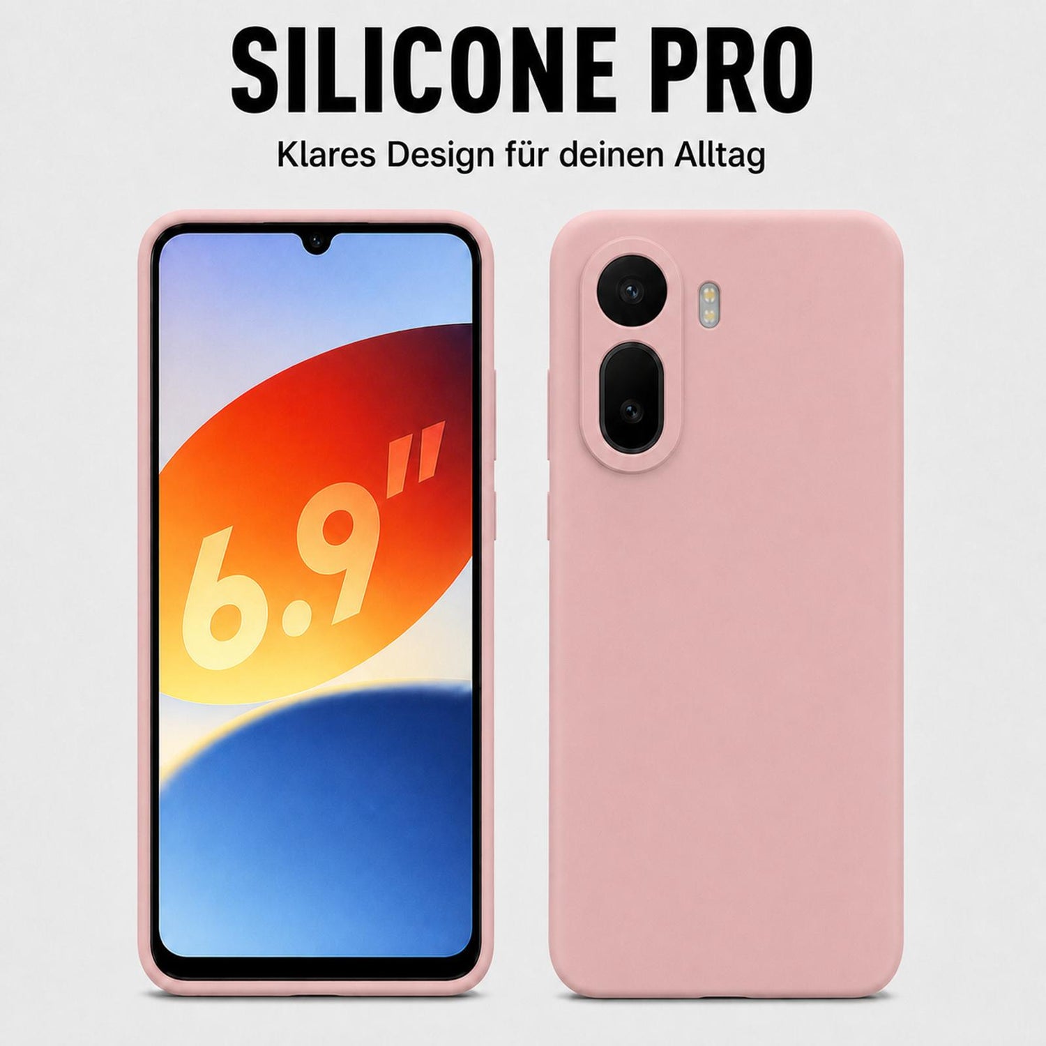 Xiaomi Redmi A7 Pro - Silikon Hülle Soft-Touch Altrosa