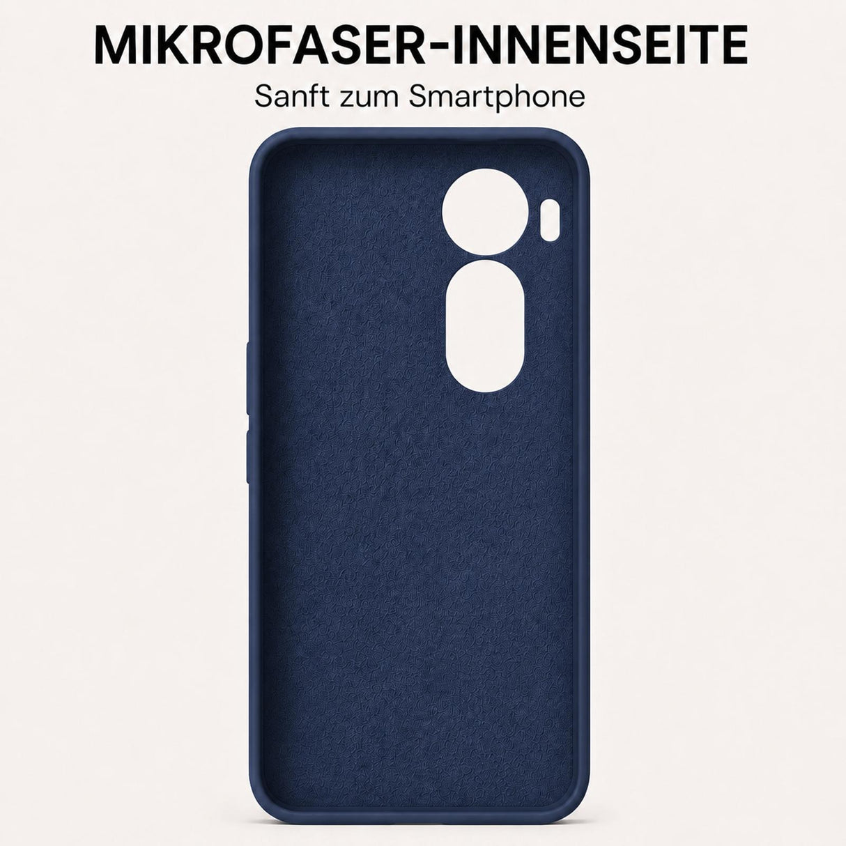 Xiaomi Redmi A7 Pro - Silikon Hülle Soft-Touch Marineblau