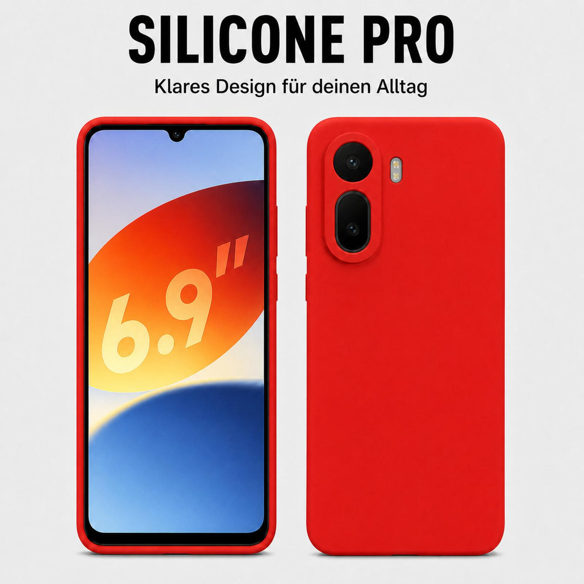 Xiaomi Redmi A7 Pro - Silikon Hülle Soft-Touch Rot