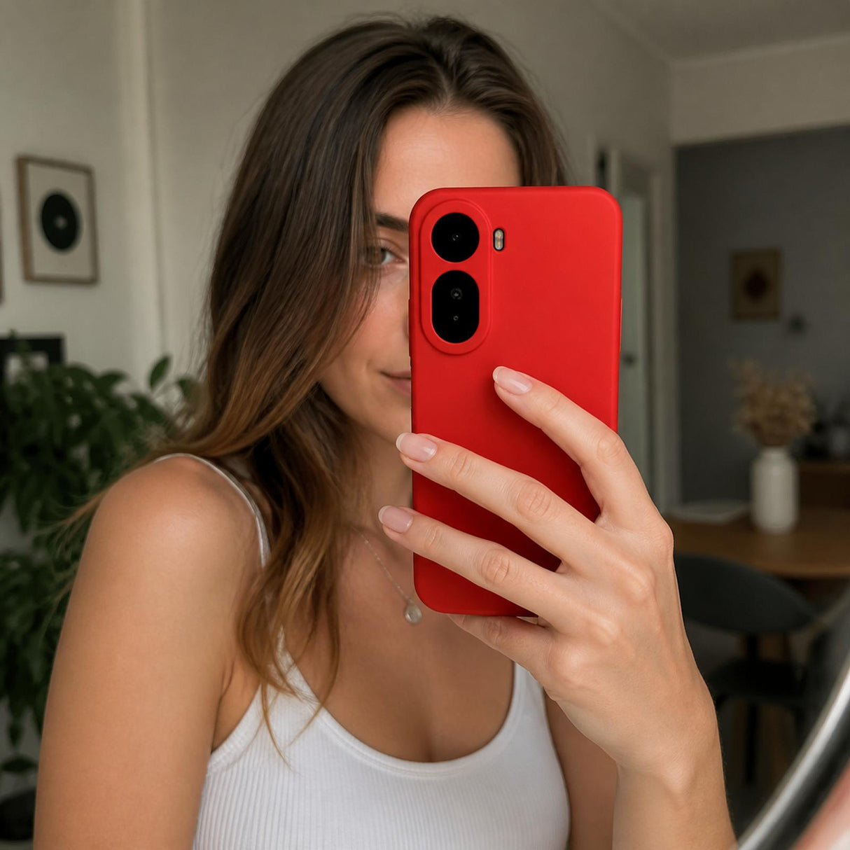Xiaomi Redmi A7 Pro - Silikon Hülle Soft-Touch Rot