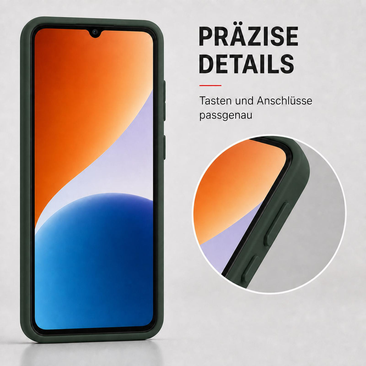 Xiaomi Redmi A7 Pro - Silikon Hülle Soft-Touch Tannengrün