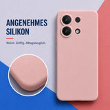 Xiaomi Redmi Note 13 4G Silicone Pro Silikon Hülle Altrosa – Detailansicht 1