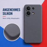 Xiaomi Redmi Note 13 4G Silicone Pro Silikon Hülle Anthrazit – Detailansicht 1