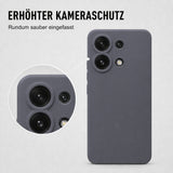 Xiaomi Redmi Note 13 4G Silicone Pro Silikon Hülle Anthrazit – Detailansicht 2