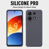 Xiaomi Redmi Note 13 4G Silicone Pro Silikon Hülle Anthrazit – Detailansicht 5