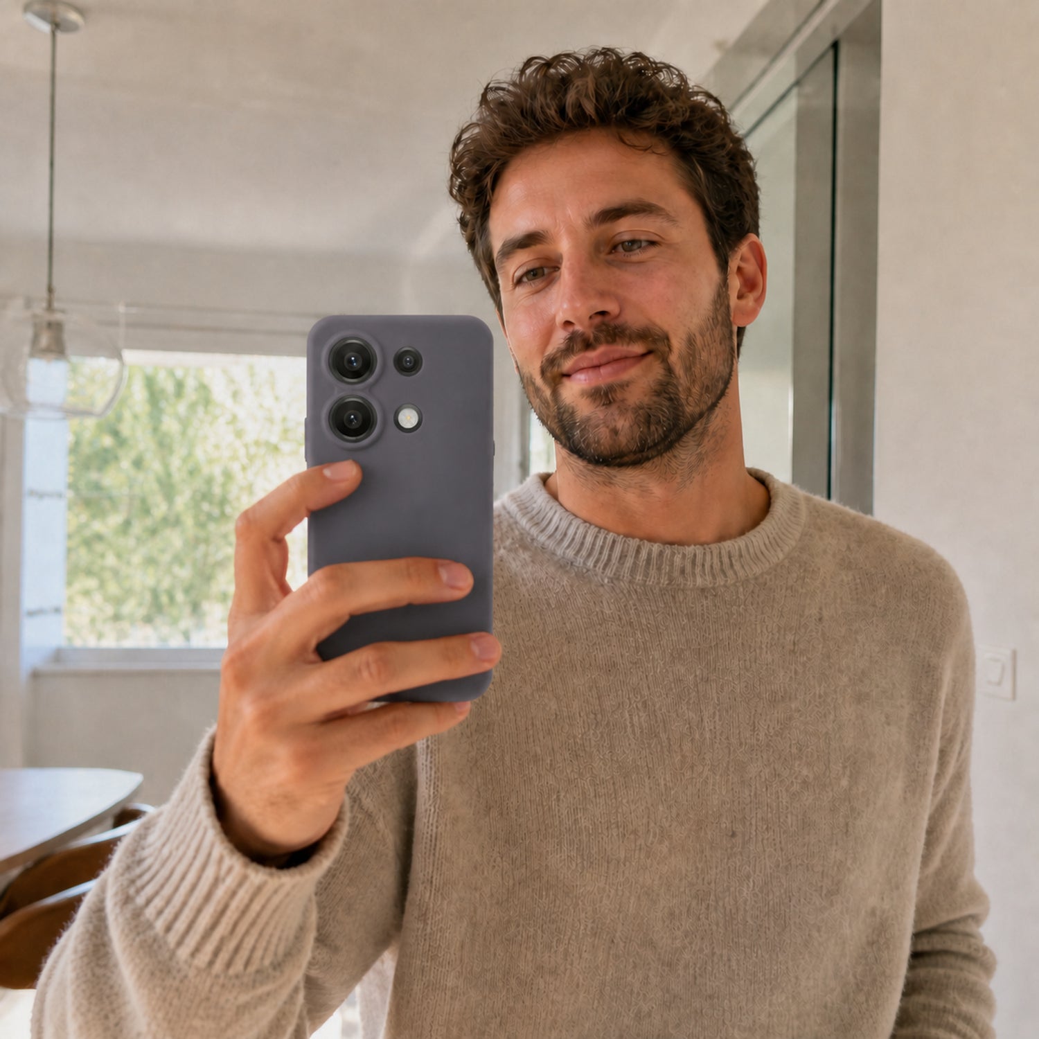 Xiaomi Redmi Note 13 4G Silicone Pro Silikon Hülle Anthrazit – Detailansicht 6