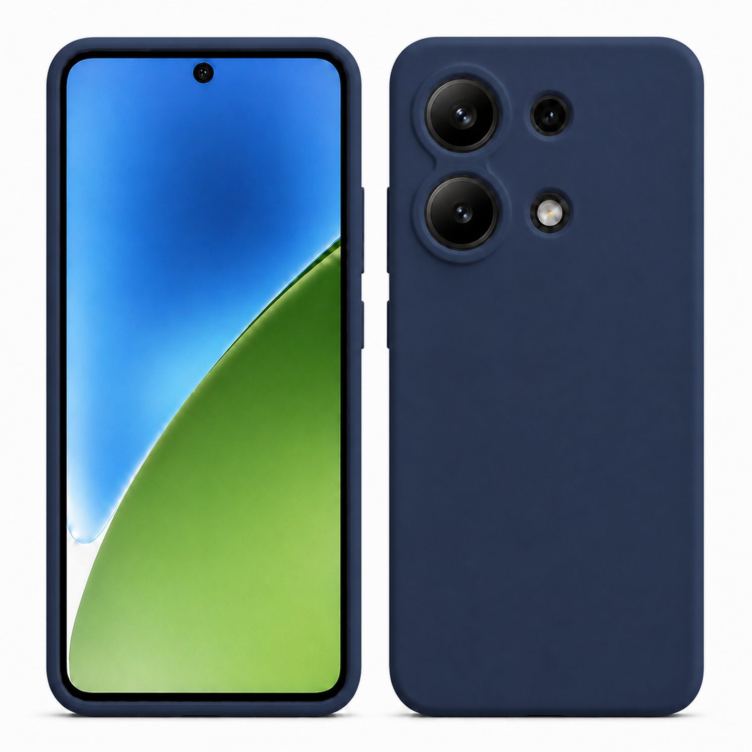 Xiaomi Redmi Note 13 4G Silicone Pro Silikon Hülle in Marineblau – Produktansicht