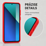 Xiaomi Redmi Note 13 4G Silicone Pro Silikon Hülle Rot – Detailansicht 3