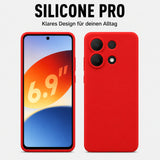 Xiaomi Redmi Note 13 4G Silicone Pro Silikon Hülle Rot – Detailansicht 5