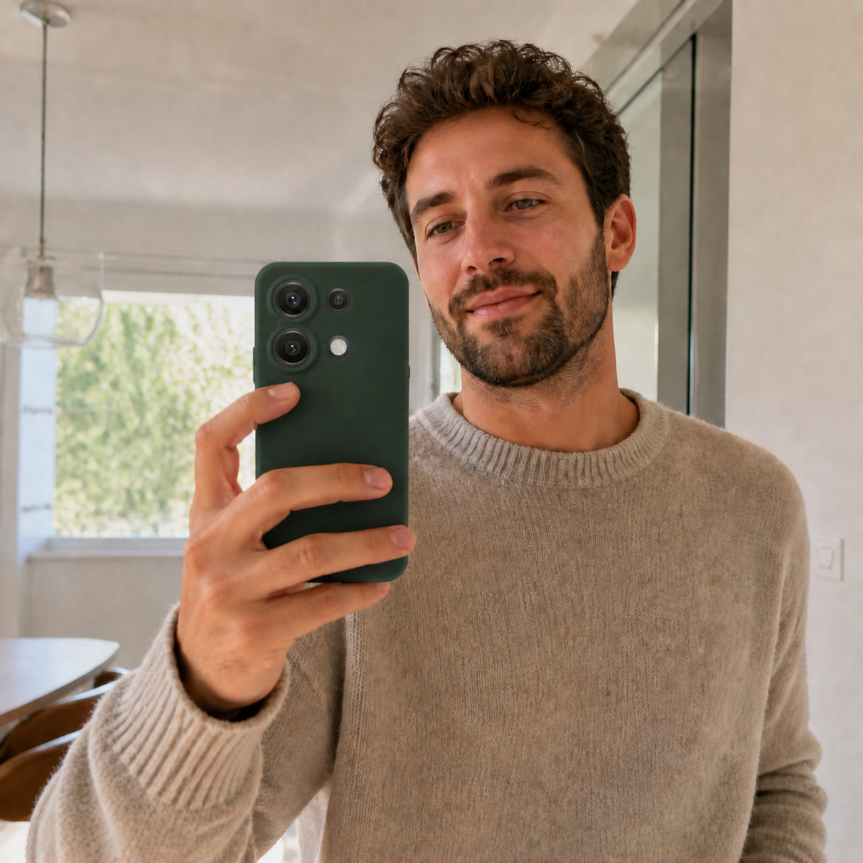 Xiaomi Redmi Note 13 4G Silicone Pro Silikon Hülle Tannengrün – Detailansicht 6