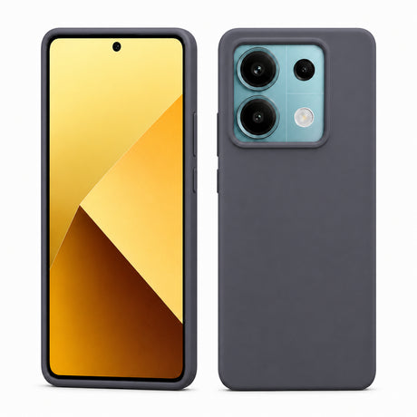 Xiaomi Redmi Note 13 5G Silicone Pro Silikon Hülle in Anthrazit – Produktansicht