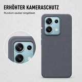 Xiaomi Redmi Note 13 5G Silicone Pro Silikon Hülle Anthrazit – Detailansicht 2