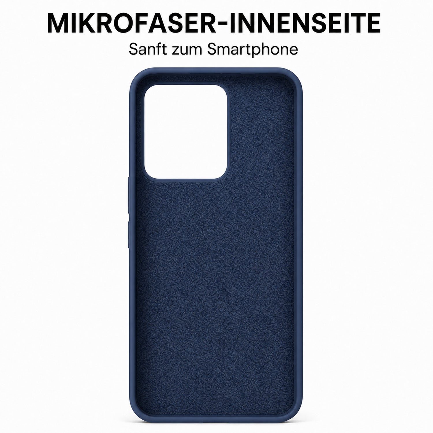 Xiaomi Redmi Note 13 5G Silicone Pro Silikon Hülle Marineblau – Detailansicht 4