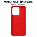 Xiaomi Redmi Note 13 5G Silicone Pro Silikon Hülle Rot – Detailansicht 4
