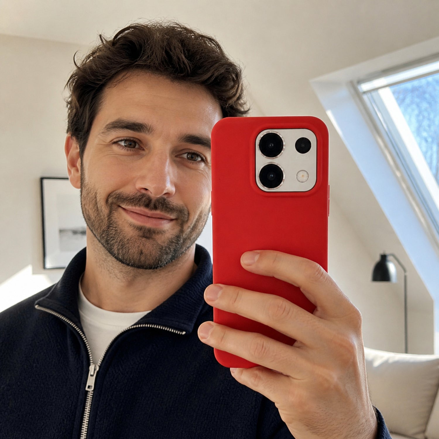 Xiaomi Redmi Note 13 5G Silicone Pro Silikon Hülle Rot – Detailansicht 6