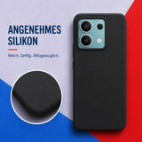 Xiaomi Redmi Note 13 5G Silicone Pro Silikon Hülle Schwarz – Detailansicht 1