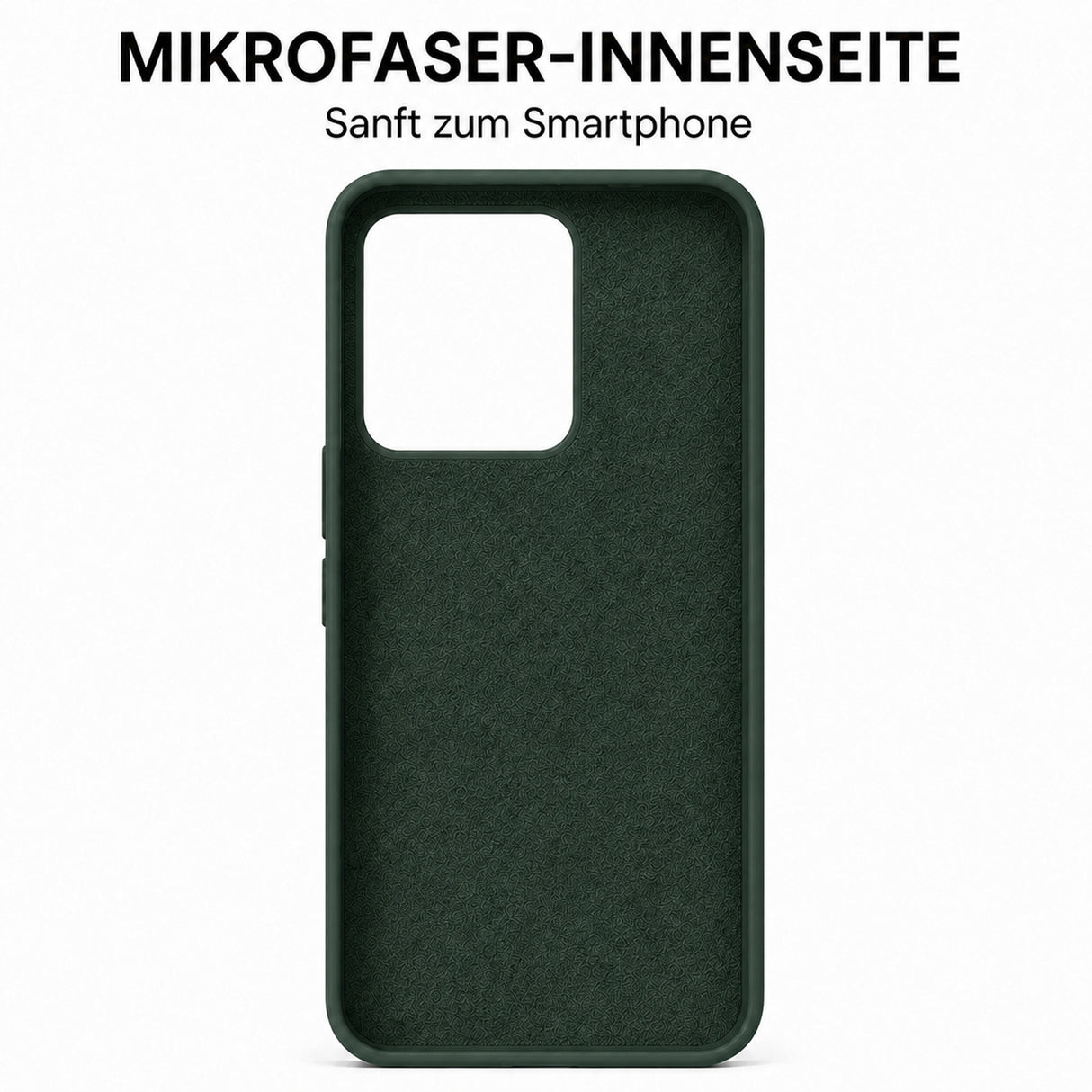 Xiaomi Redmi Note 13 5G Silicone Pro Silikon Hülle Tannengrün – Detailansicht 4