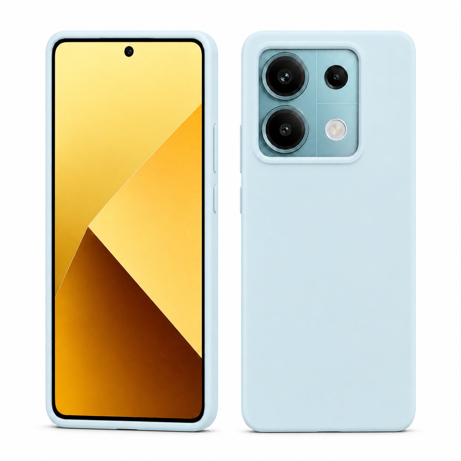 Xiaomi Redmi Note 13 5G Silicone Pro Silikon Hülle in Wolkenblau – Produktansicht