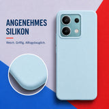 Xiaomi Redmi Note 13 5G Silicone Pro Silikon Hülle Wolkenblau – Detailansicht 1
