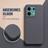 Xiaomi Redmi Note 13 Pro 5G Silicone Pro Silikon Hülle Anthrazit – Detailansicht 1