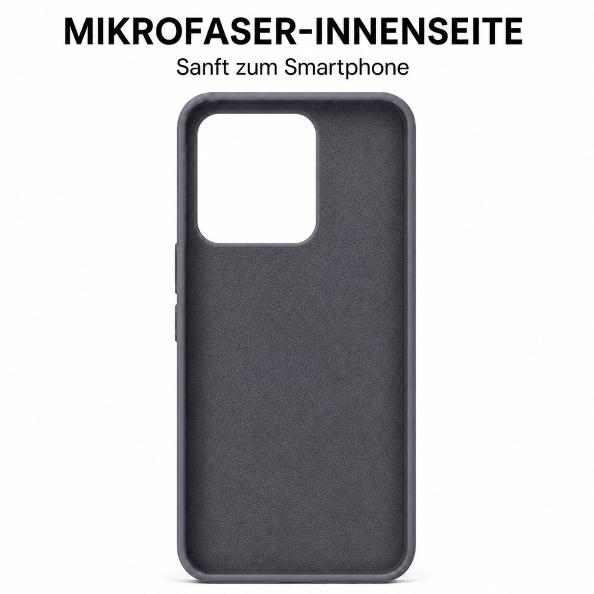 Xiaomi Redmi Note 13 Pro 5G Silicone Pro Silikon Hülle Anthrazit – Detailansicht 4