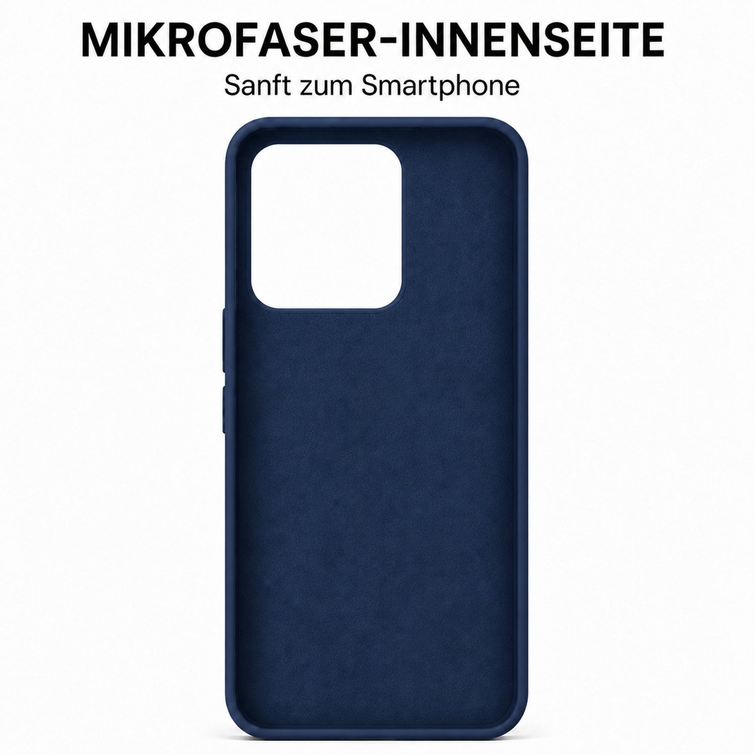 Xiaomi Redmi Note 13 Pro 5G Silicone Pro Silikon Hülle Marineblau – Detailansicht 4