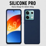Xiaomi Redmi Note 13 Pro 5G Silicone Pro Silikon Hülle Marineblau – Detailansicht 5
