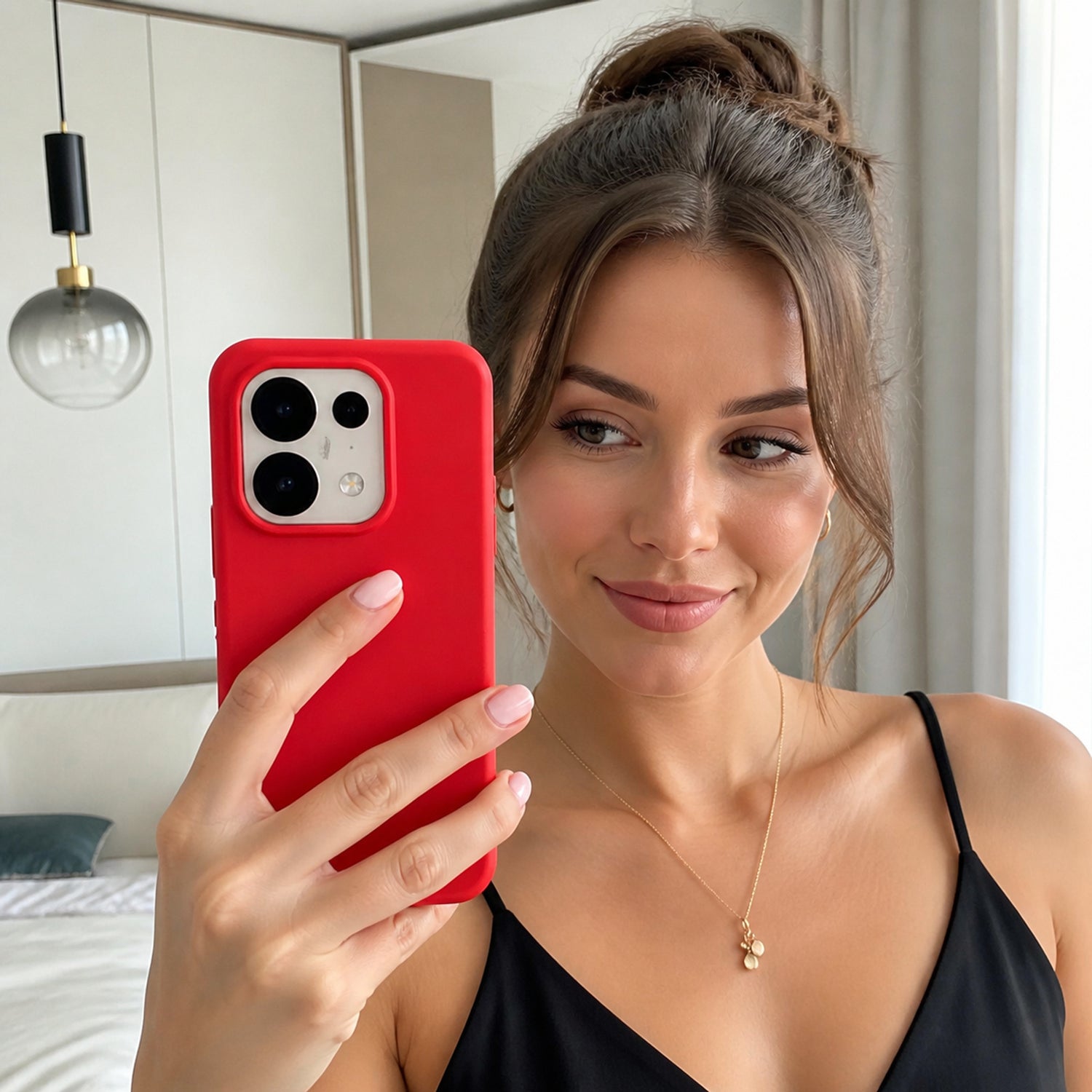 Xiaomi Redmi Note 13 Pro 5G Silicone Pro Silikon Hülle Rot – Detailansicht 6