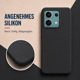 Xiaomi Redmi Note 13 Pro 5G Silicone Pro Silikon Hülle Schwarz – Detailansicht 1