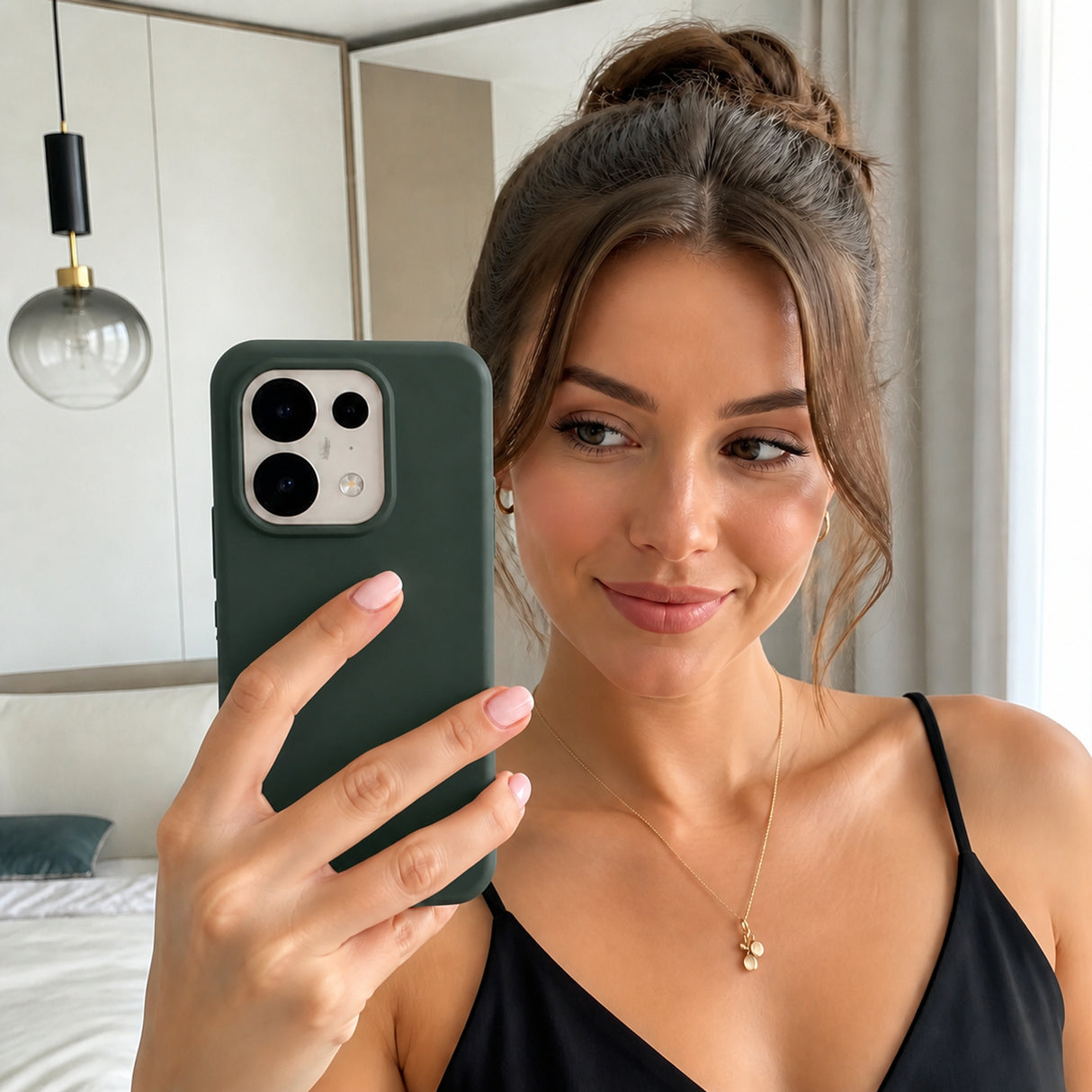Xiaomi Redmi Note 13 Pro 5G Silicone Pro Silikon Hülle Tannengrün – Detailansicht 6