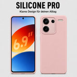 Xiaomi Redmi Note 13 Pro+ 5G Silicone Pro Silikon Hülle Altrosa – Detailansicht 5