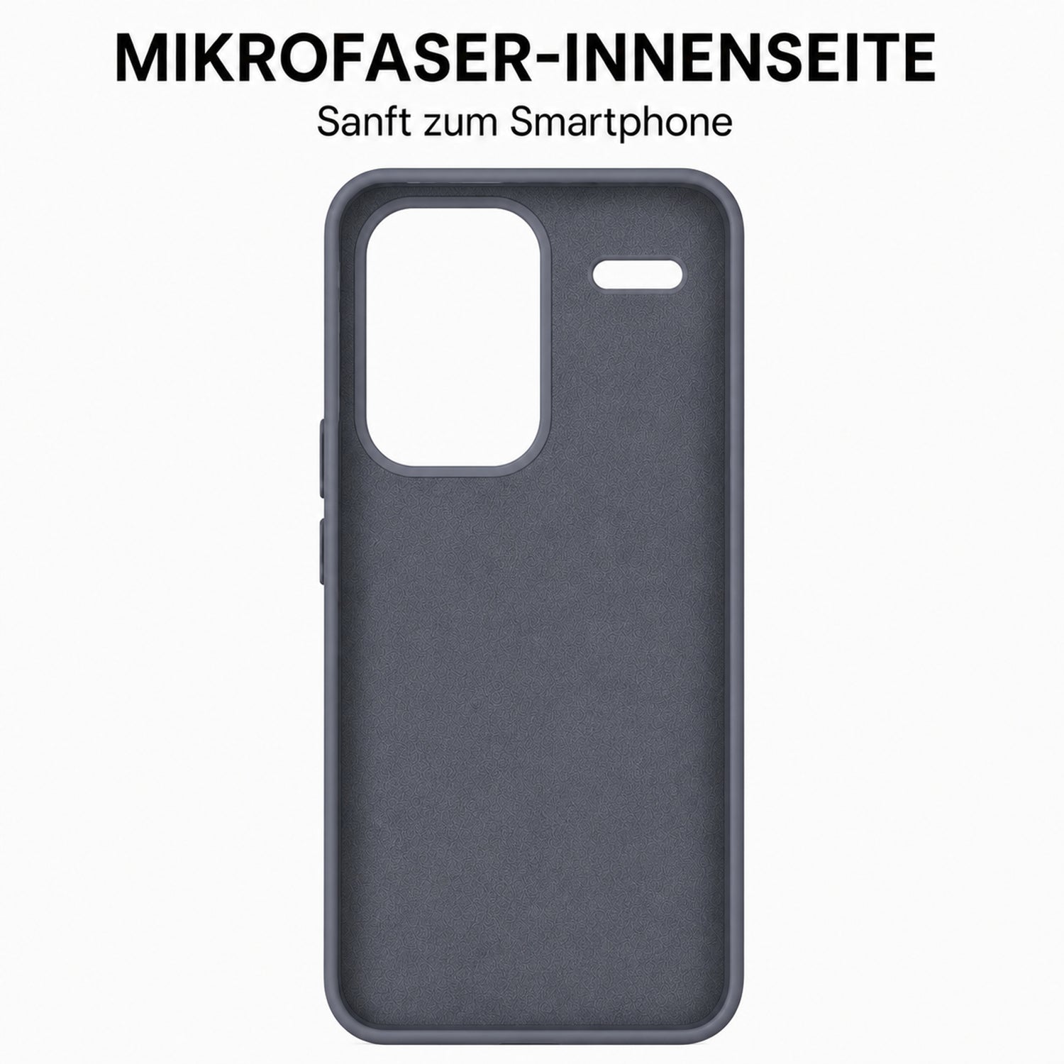 Xiaomi Redmi Note 13 Pro+ 5G Silicone Pro Silikon Hülle Anthrazit – Detailansicht 4