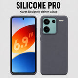 Xiaomi Redmi Note 13 Pro+ 5G Silicone Pro Silikon Hülle Anthrazit – Detailansicht 5