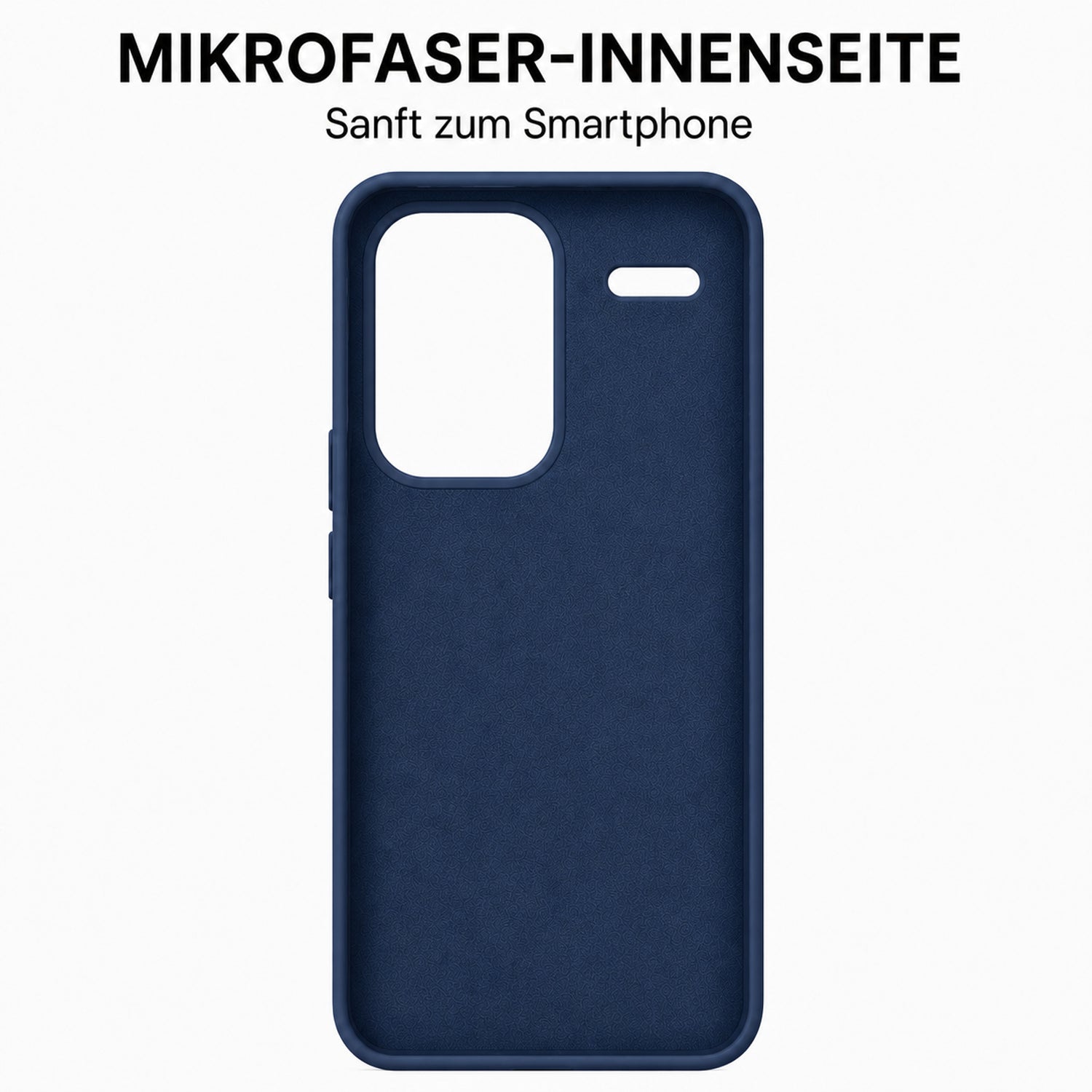 Xiaomi Redmi Note 13 Pro+ 5G Silicone Pro Silikon Hülle Marineblau – Detailansicht 4