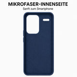 Xiaomi Redmi Note 13 Pro+ 5G Silicone Pro Silikon Hülle Marineblau – Detailansicht 4
