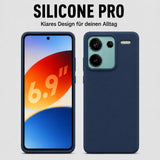 Xiaomi Redmi Note 13 Pro+ 5G Silicone Pro Silikon Hülle Marineblau – Detailansicht 5