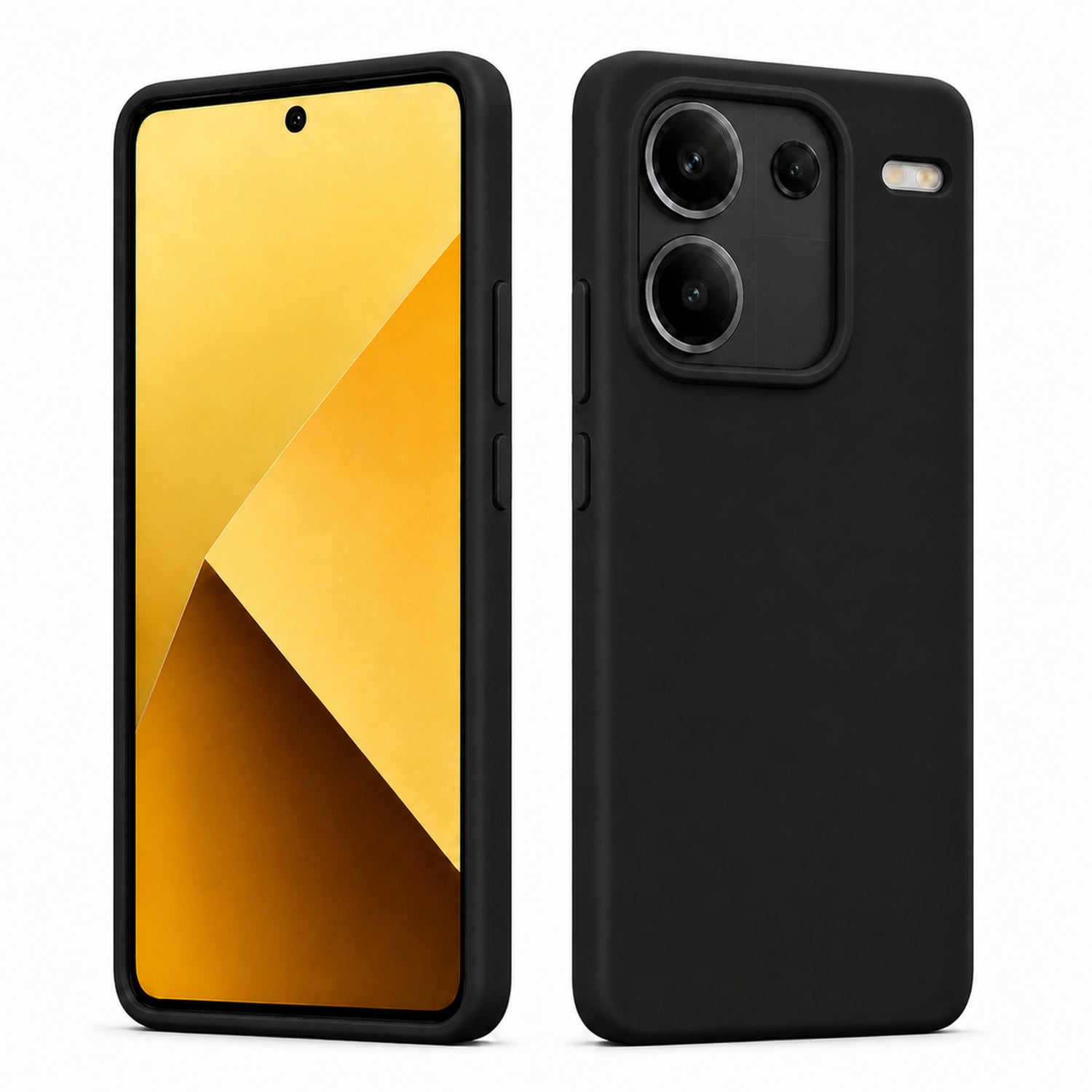 Xiaomi Redmi Note 13 Pro+ 5G Silicone Pro Silikon Hülle in Schwarz – Produktansicht