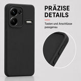 Xiaomi Redmi Note 13 Pro+ 5G Silicone Pro Silikon Hülle Schwarz – Detailansicht 3