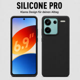 Xiaomi Redmi Note 13 Pro+ 5G Silicone Pro Silikon Hülle Schwarz – Detailansicht 5