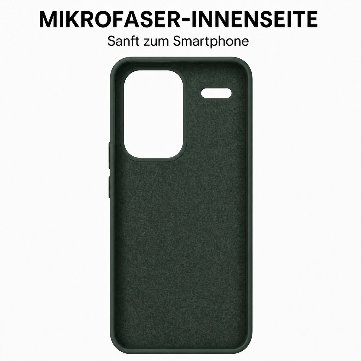 Xiaomi Redmi Note 13 Pro+ 5G Silicone Pro Silikon Hülle Tannengrün – Detailansicht 4