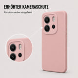 Xiaomi Redmi Note 14 4G Silicone Pro Silikon Hülle Altrosa – Detailansicht 2